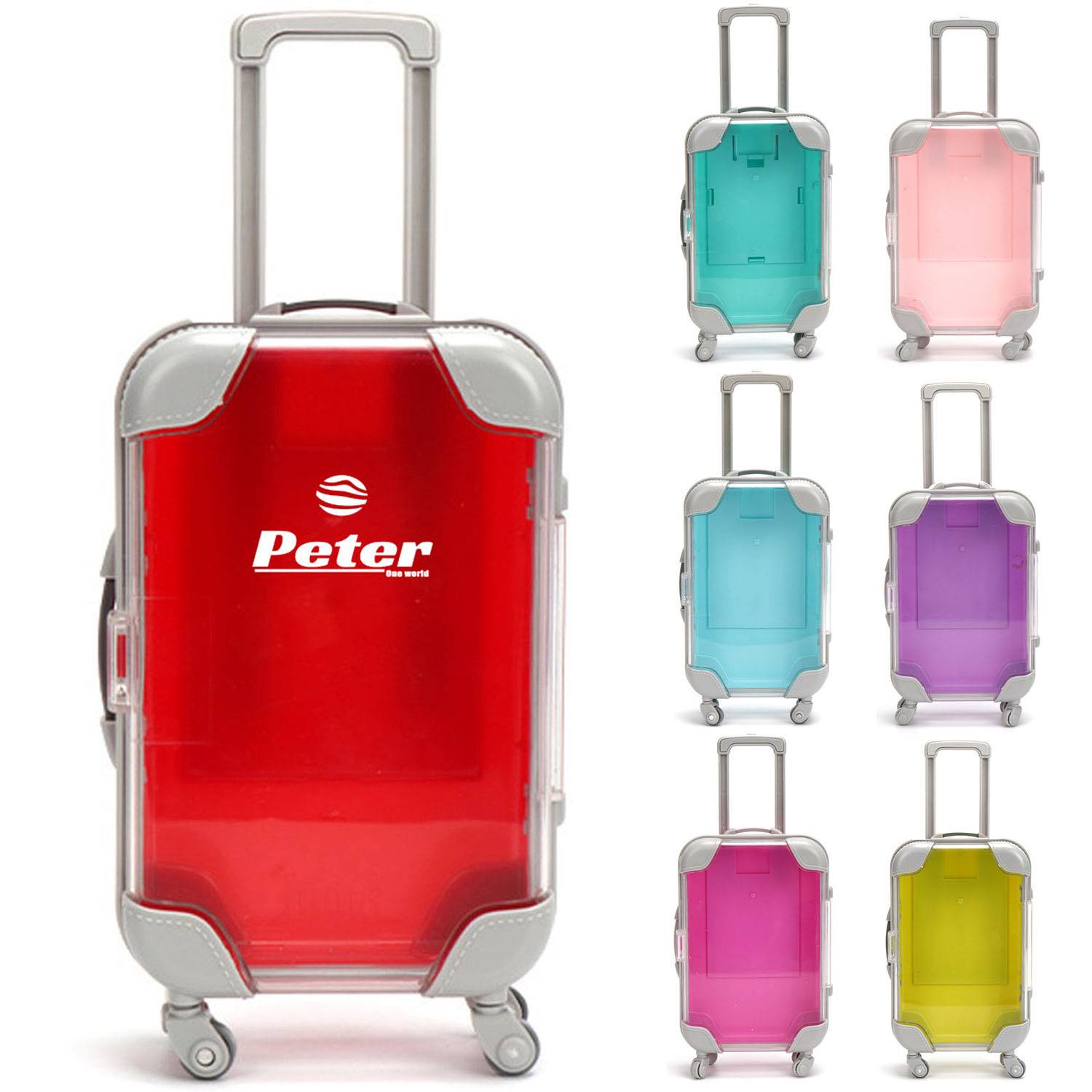 Mini Safe Plastic Travel Suitcase Toy Storage Box 12