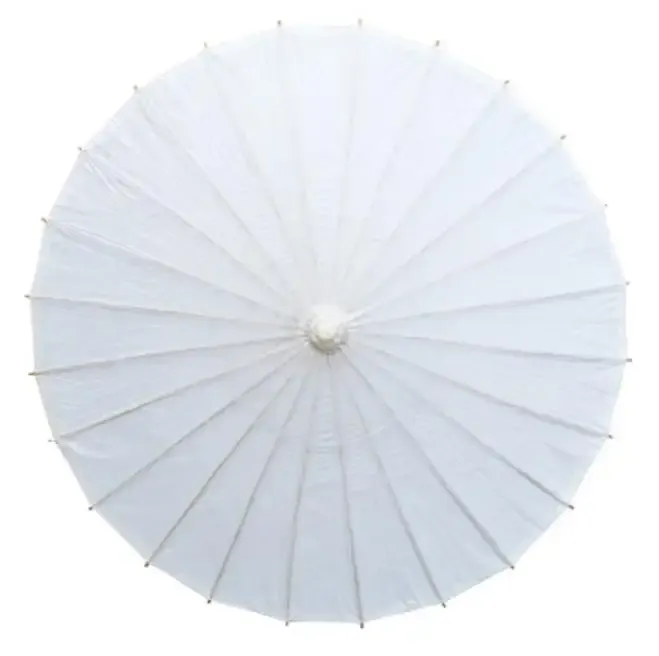 DIY Blank Paper Umbrella With Wooden Handle 1