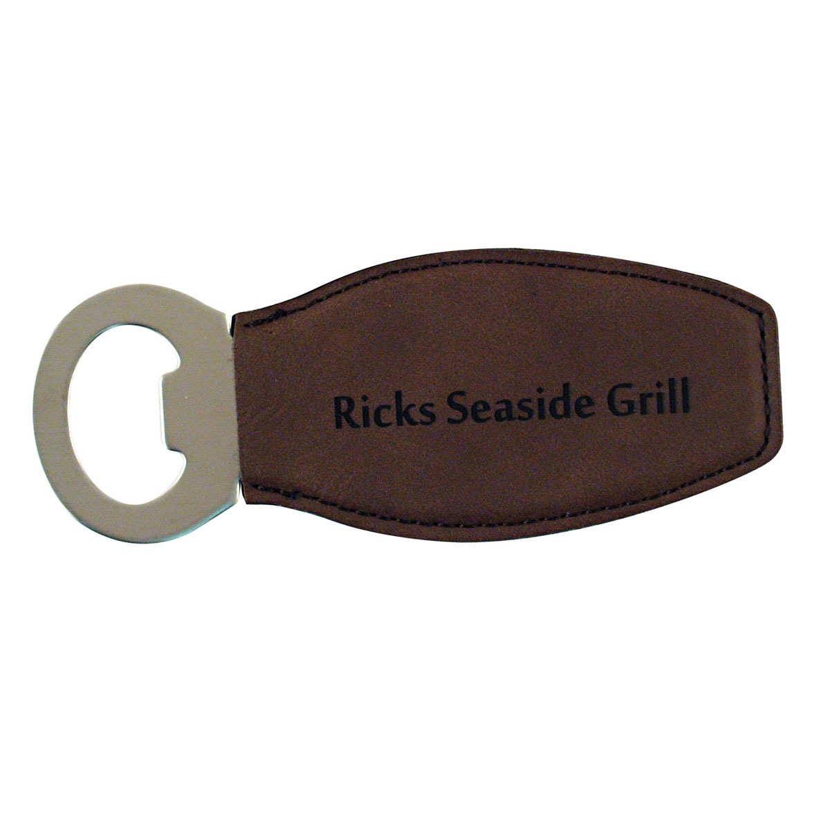 Oval Leatherette Bottle Opener 2