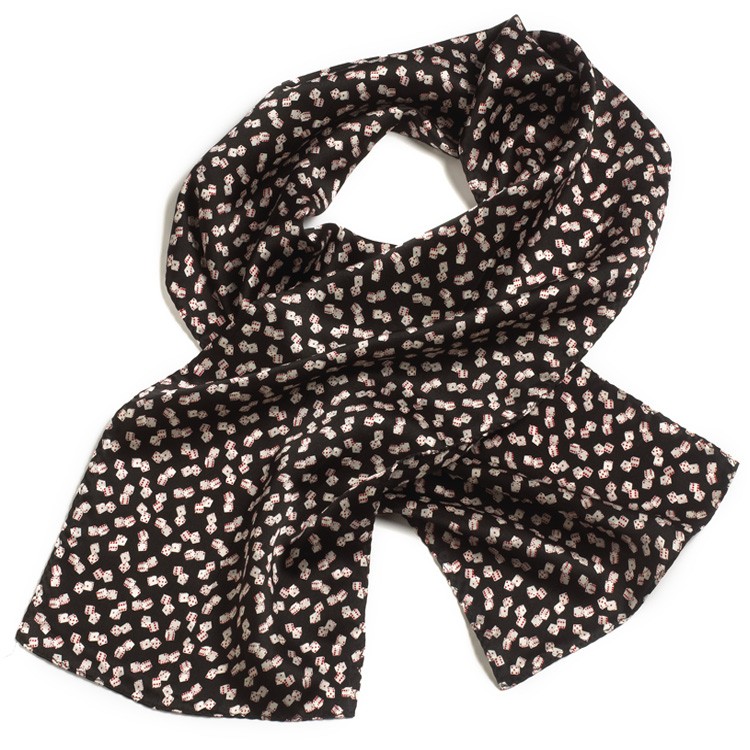High Roller Ladies Silk Scarf - 8"x45" 2