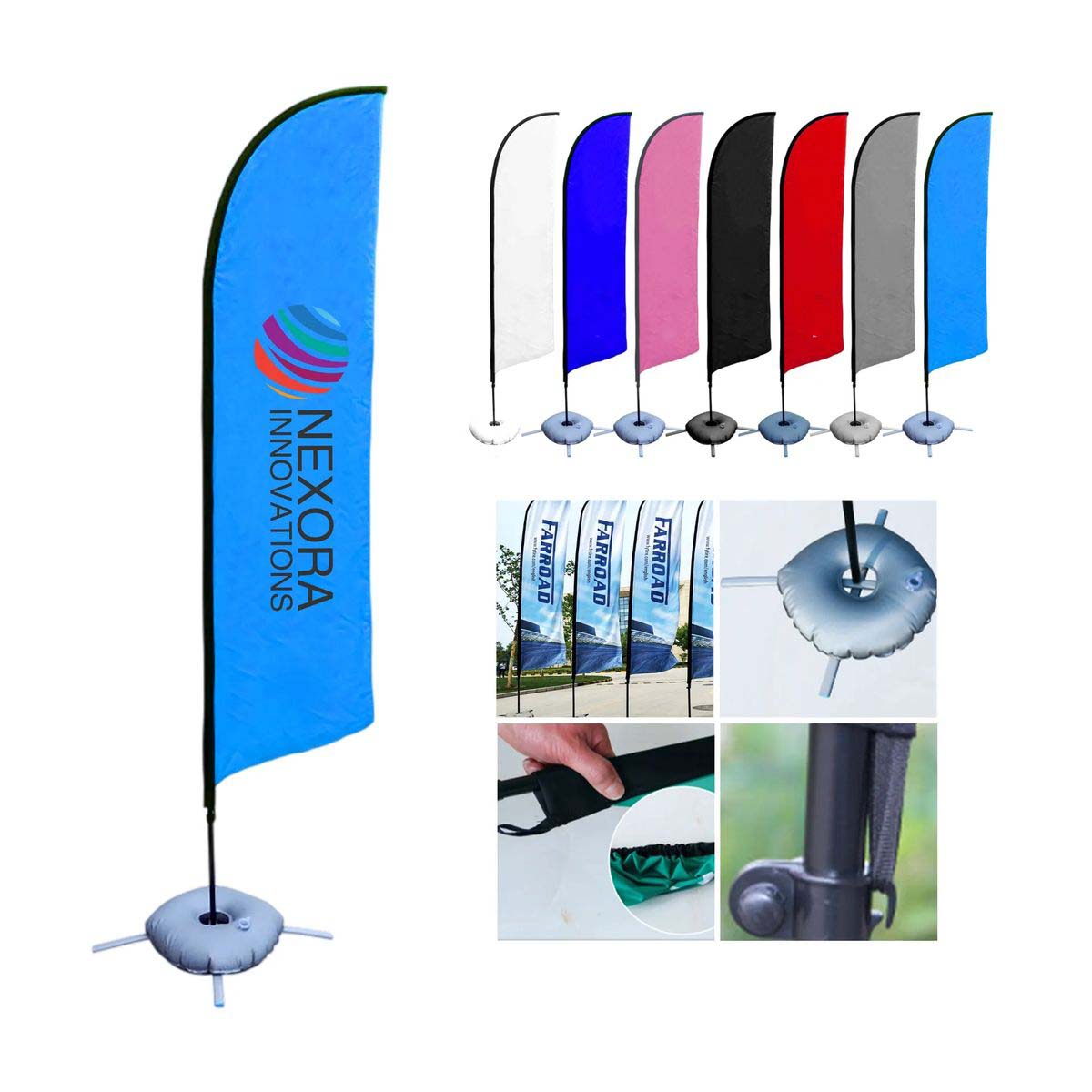 Outdoor Feather Flag for Business Promotions and Events 5