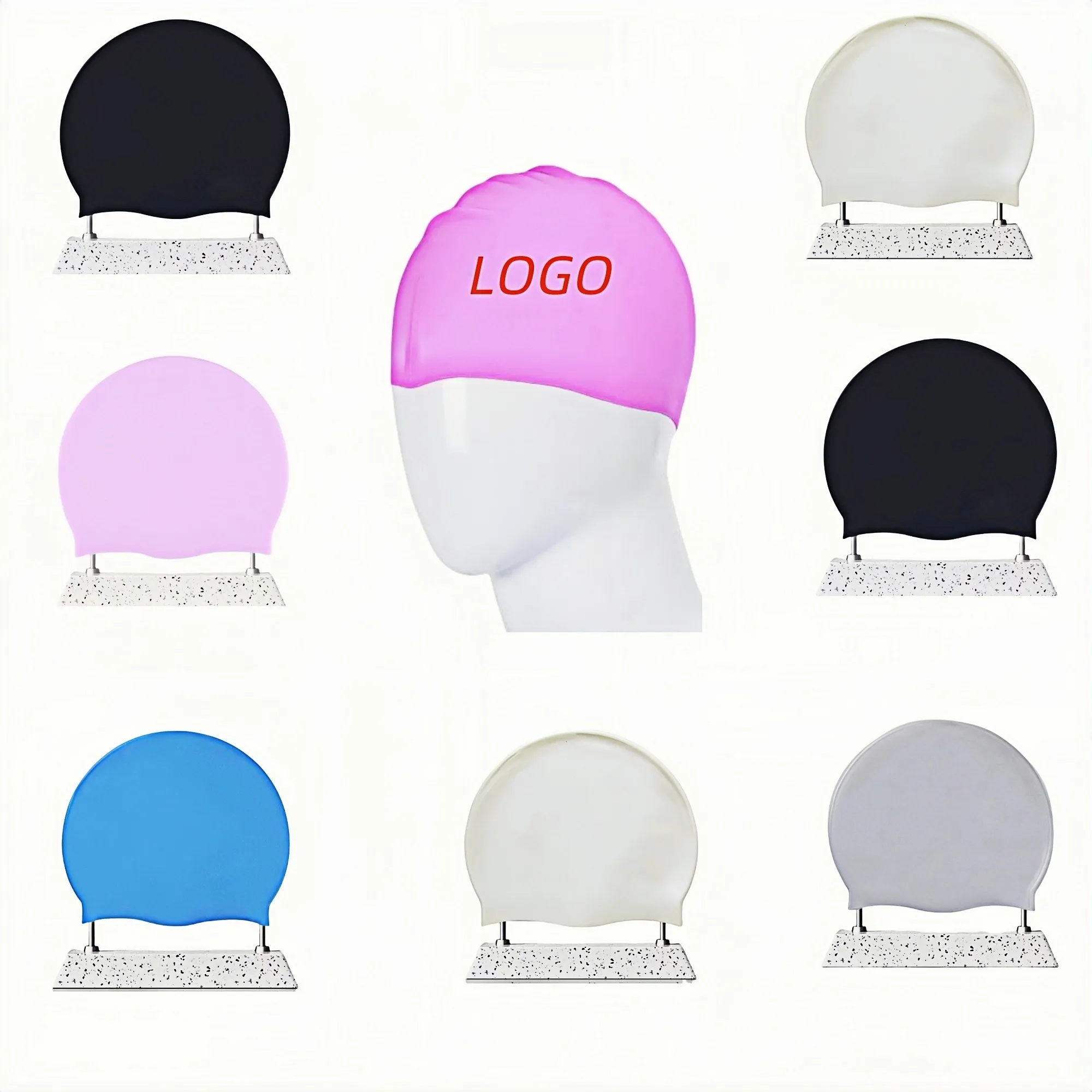Premium Unisex Silicone Swim Cap 2