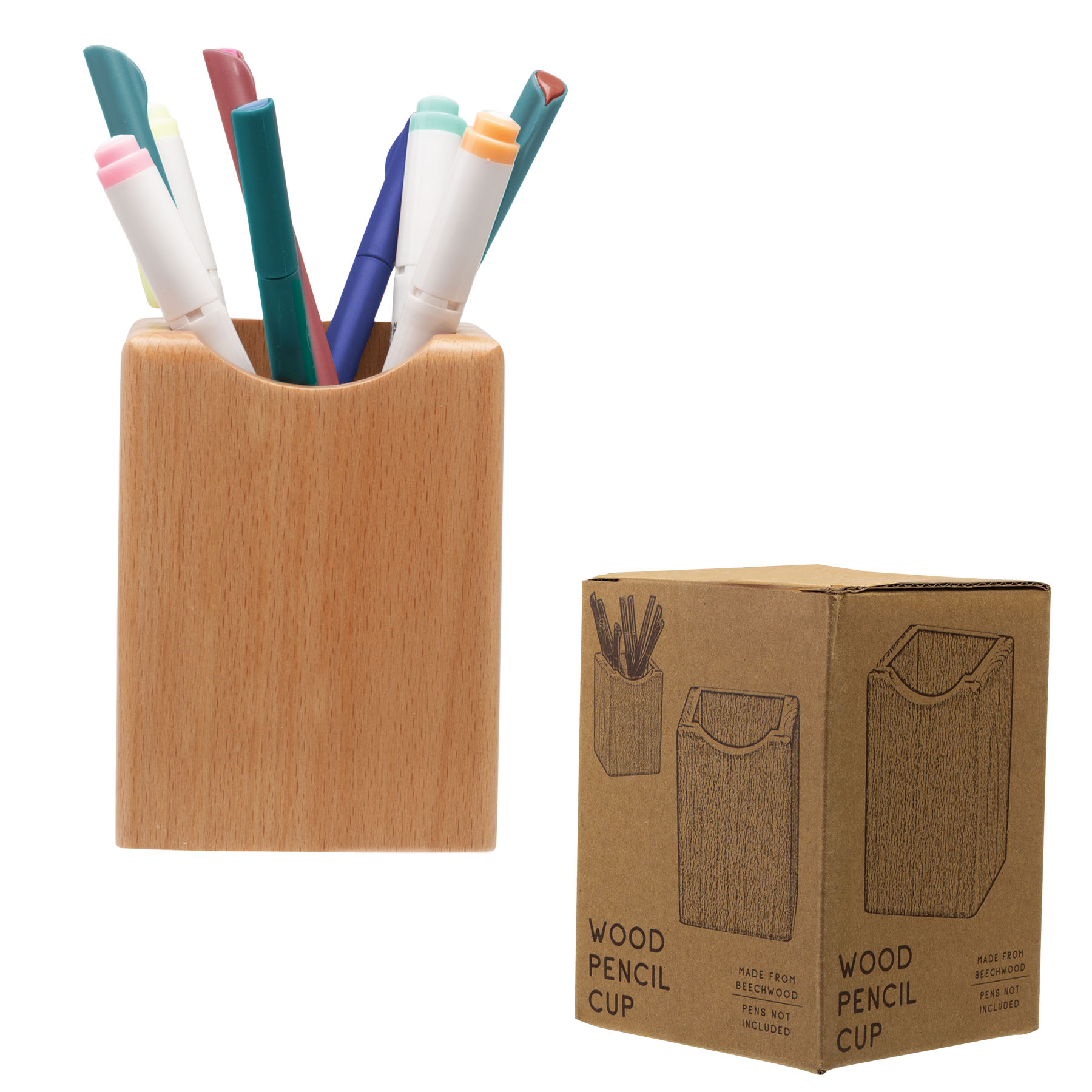 Wood Pencil Cup 4