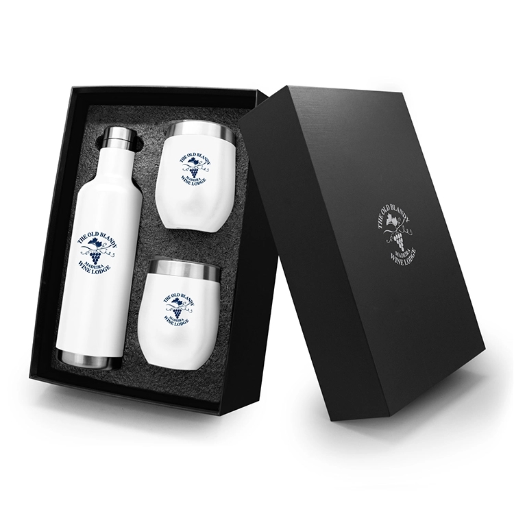 3 PC Stainless Wine Bottle & Tumbler Set 1