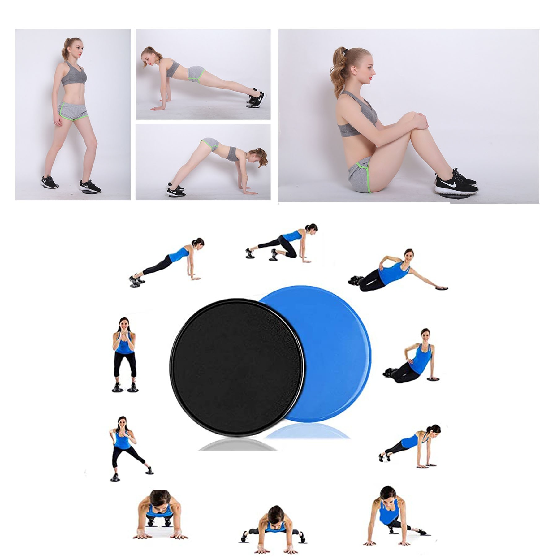 Exercise Gliding Discs And Resistance Band 3