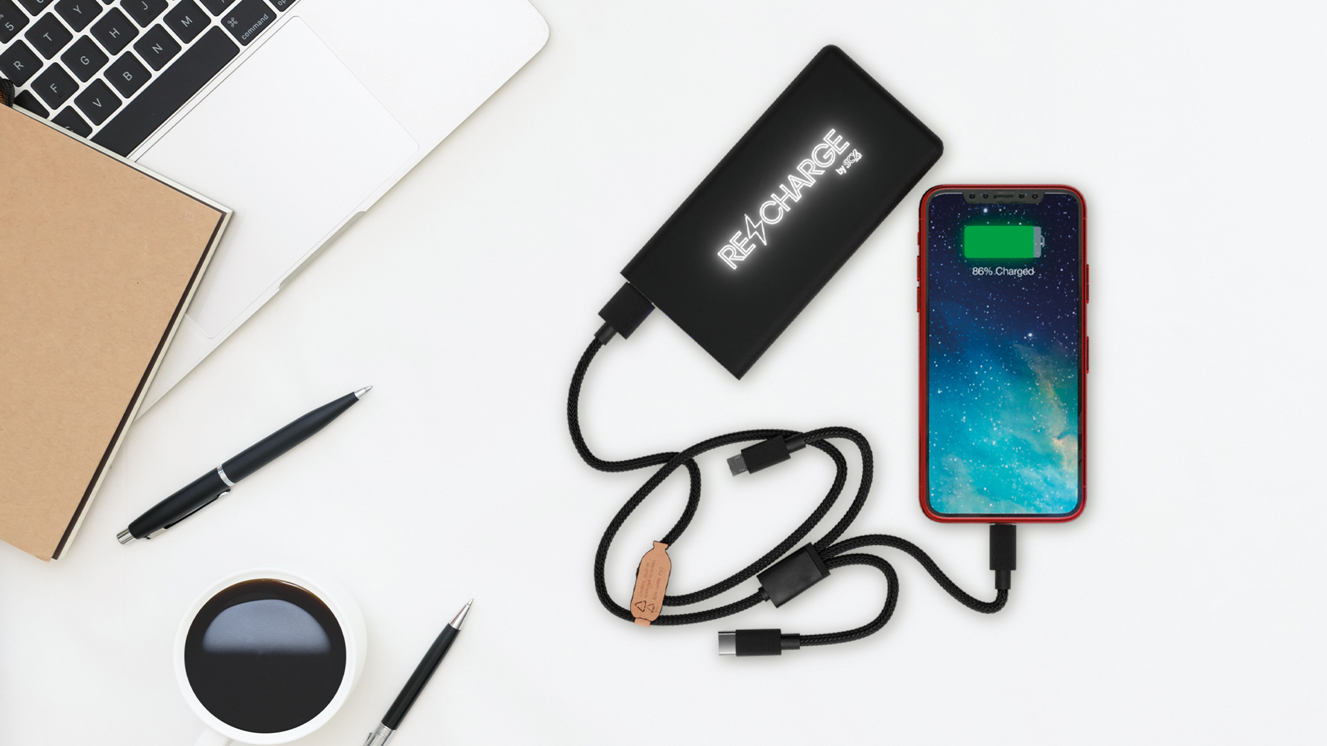 SCX Innovative Design™ Jumbo Wireless Power Bank 10,000 mAh 5
