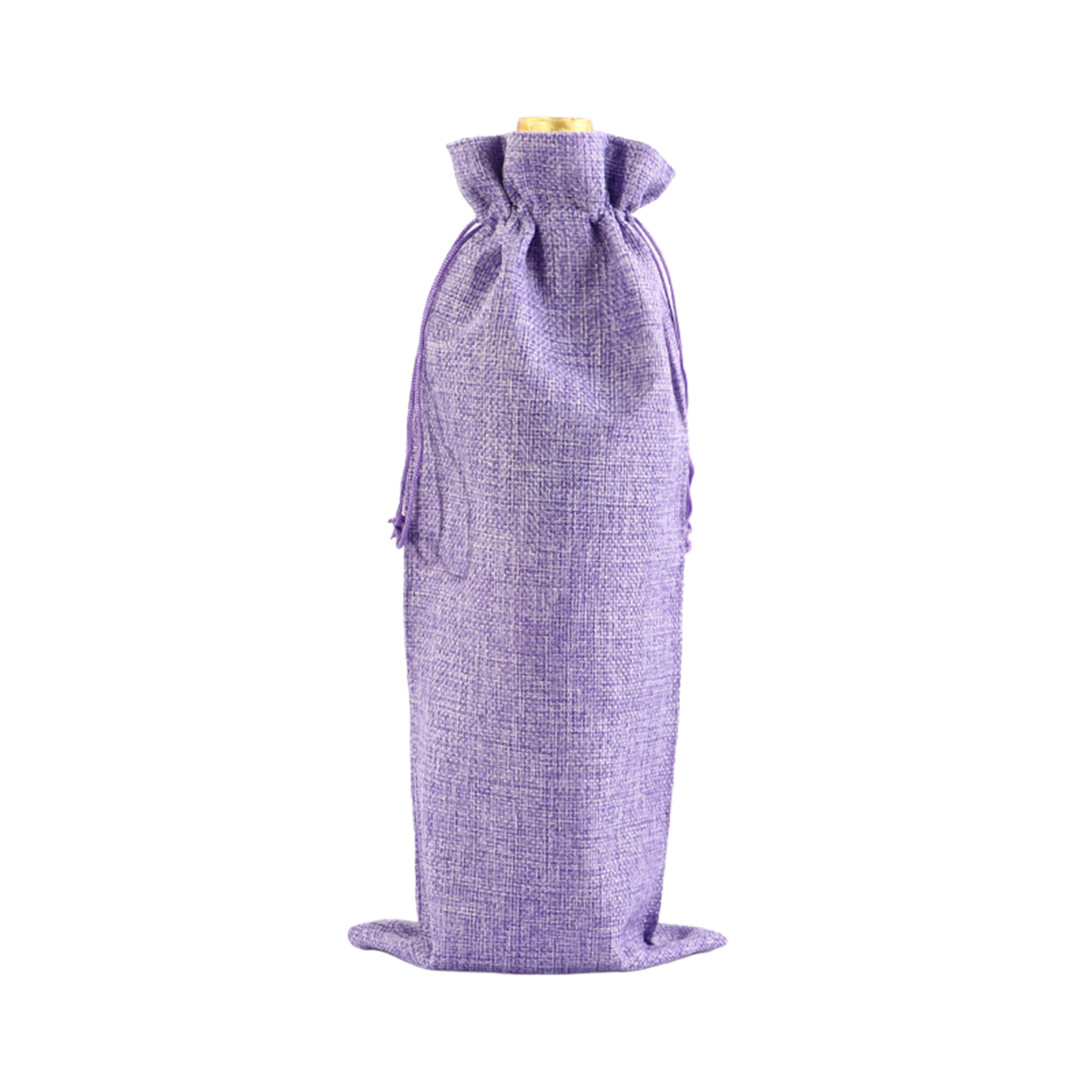 Drawstring Closure Burlap Wine Bag Champagne Gift Packaging Set 6