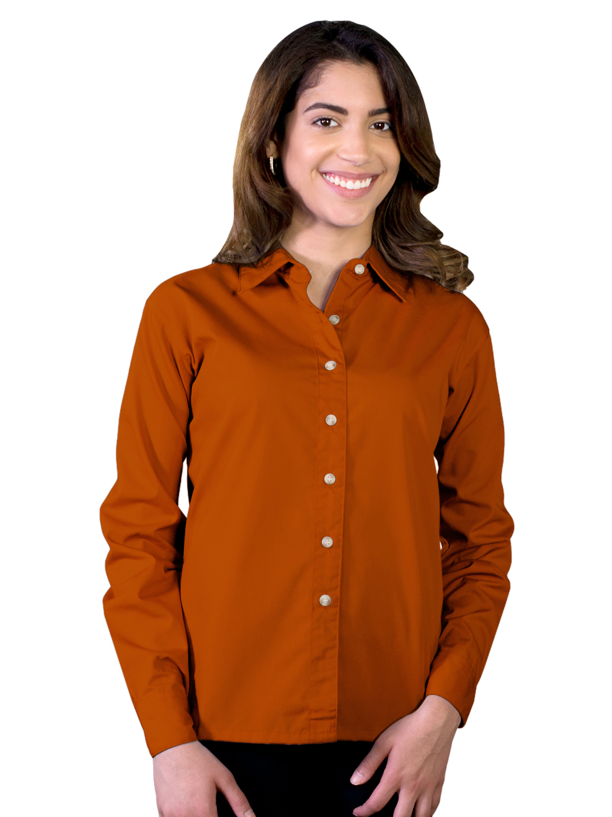 Blue Generation - Women's Pocketless Long Sleeve Superblend Poplin Shirt 51