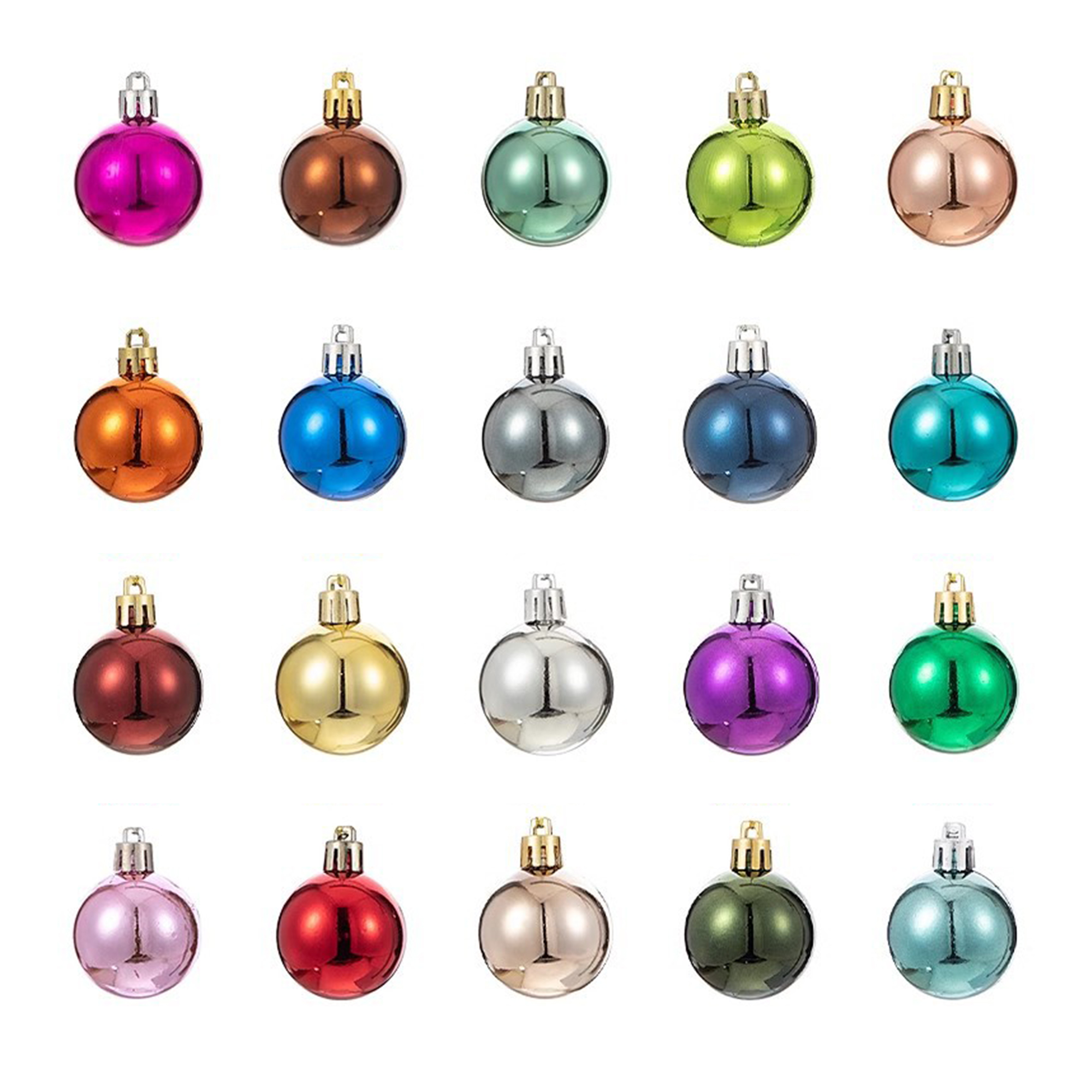 Shatterproof Christmas Ball Ornaments Set Different Sizes 3