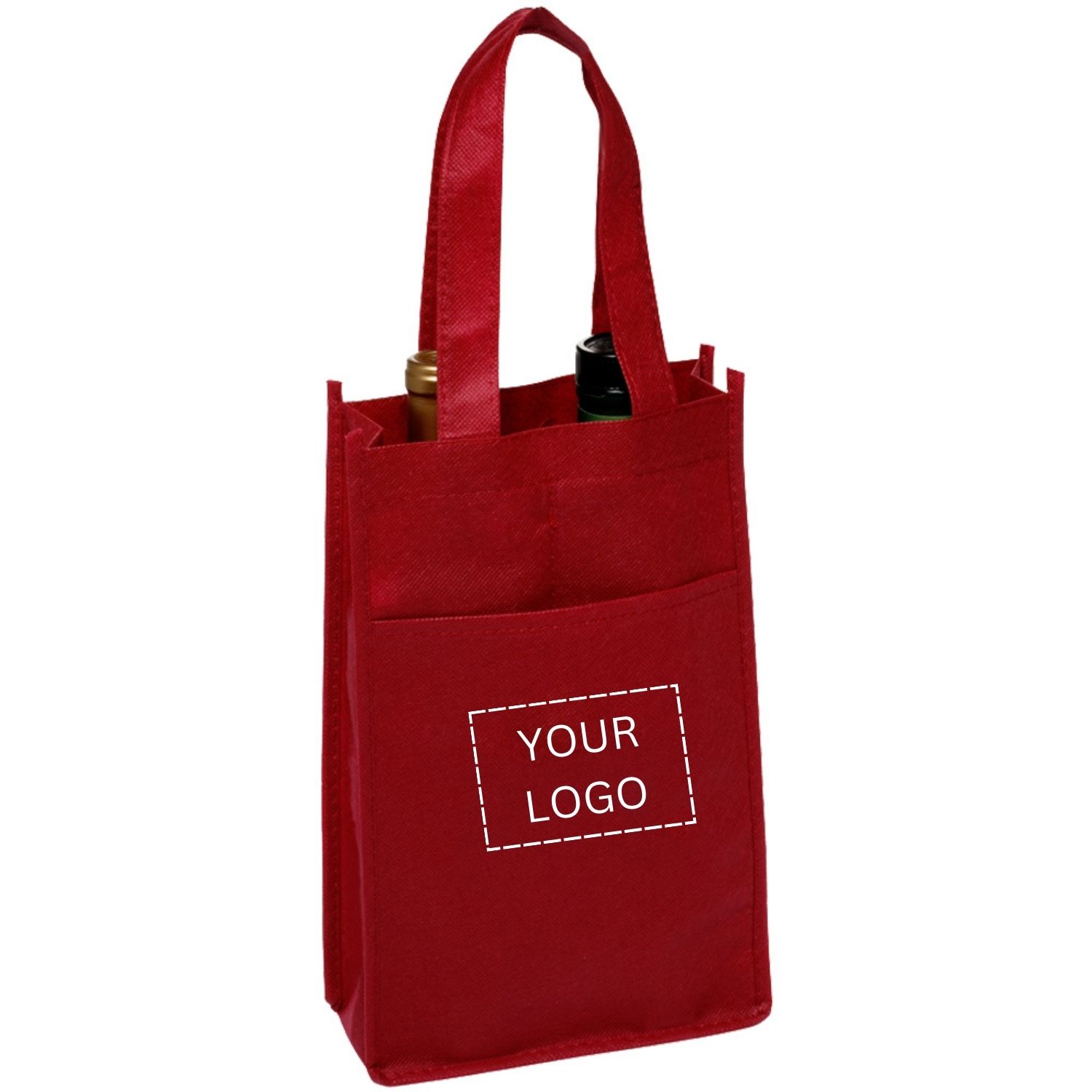 Non-Woven Two Bottle Wine Bag 1