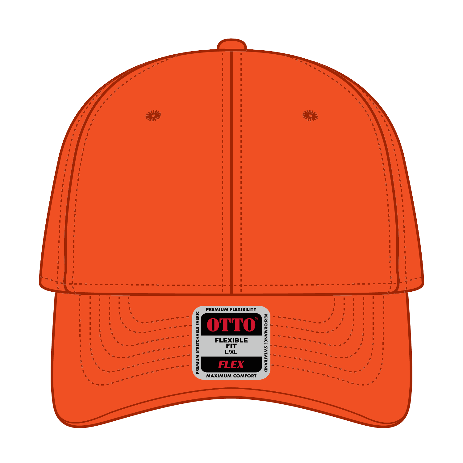 OTTO CAP® OTTO FLEX® Fitted UPF 50+ 6 Panel Low Profile Baseball Cap 16