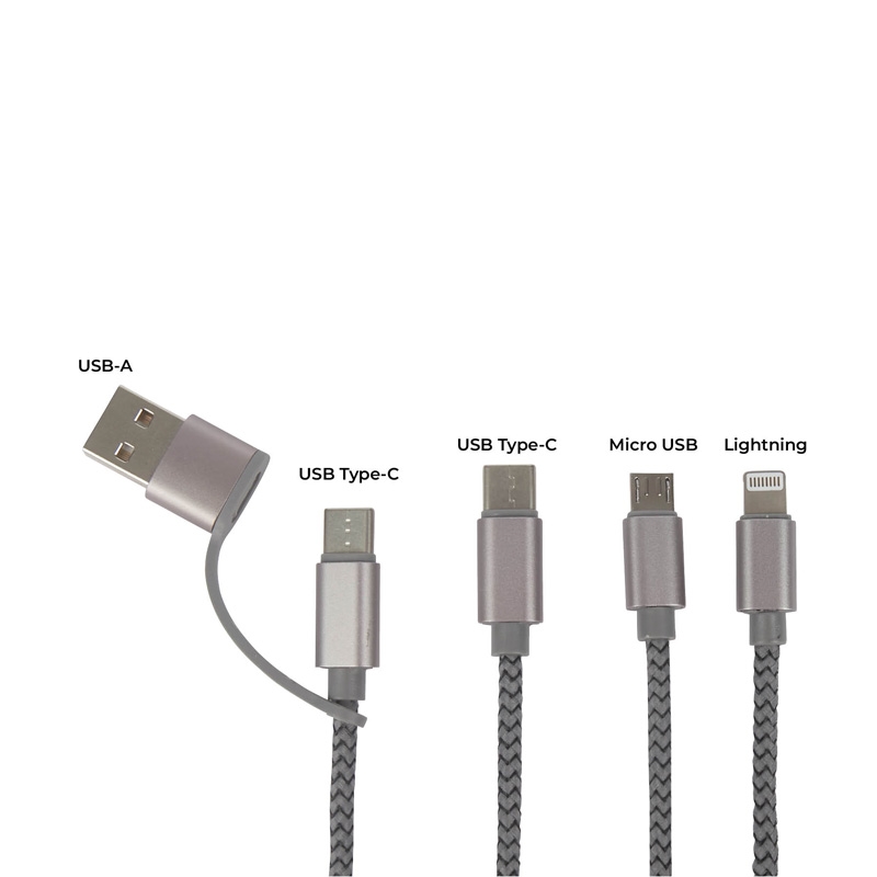 Virgo 9' RPET 5-in-1 Charging Cable 6