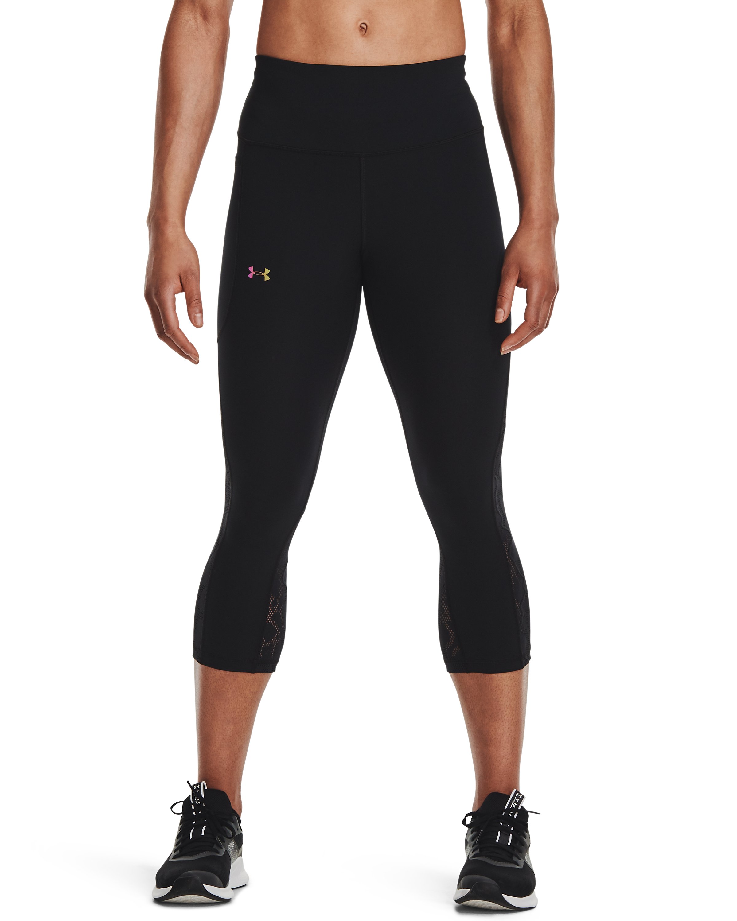 Women's UA RUSH HeatGear No-Slip Waistband Capris 2