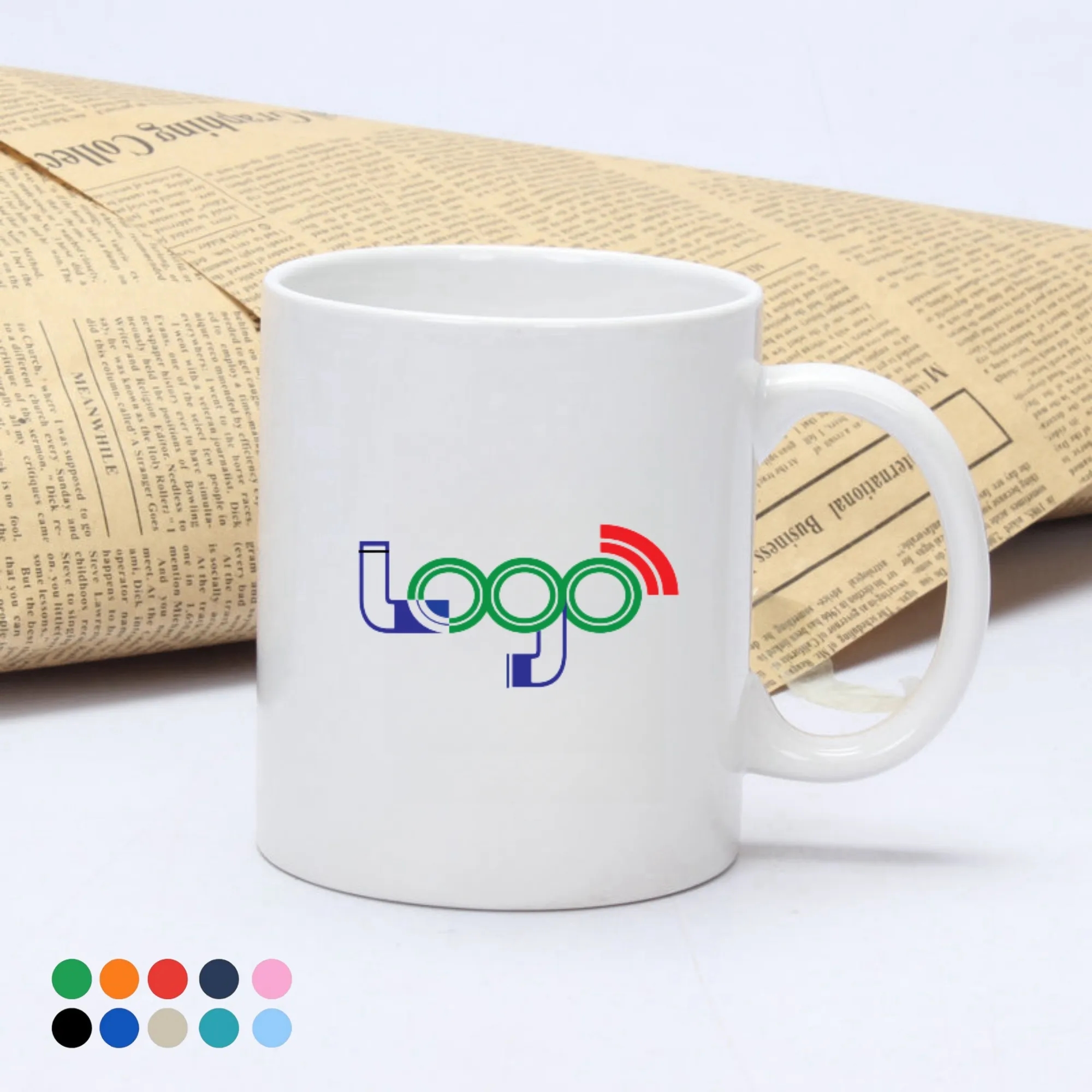 Custom Logo 11oz Ceramic Coffee Mugs 1