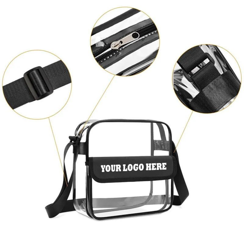 PVC Clear Messenger Bag