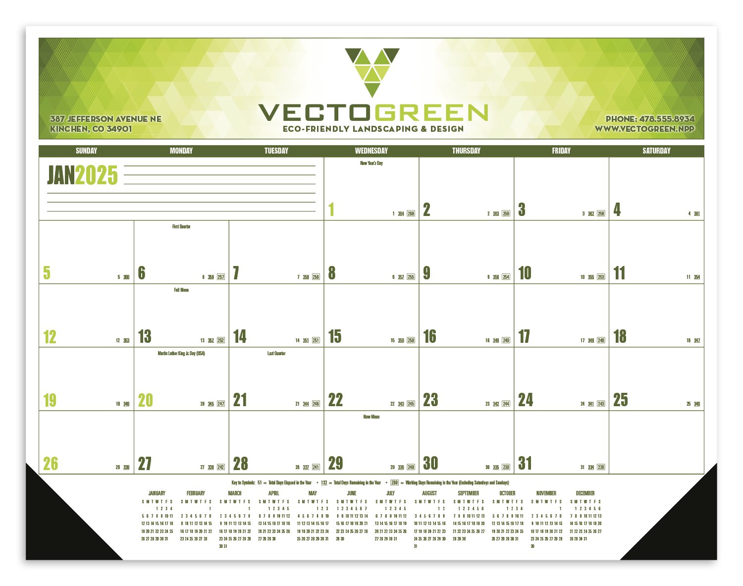 Good Value™ Multi-Color Desk Pad 12