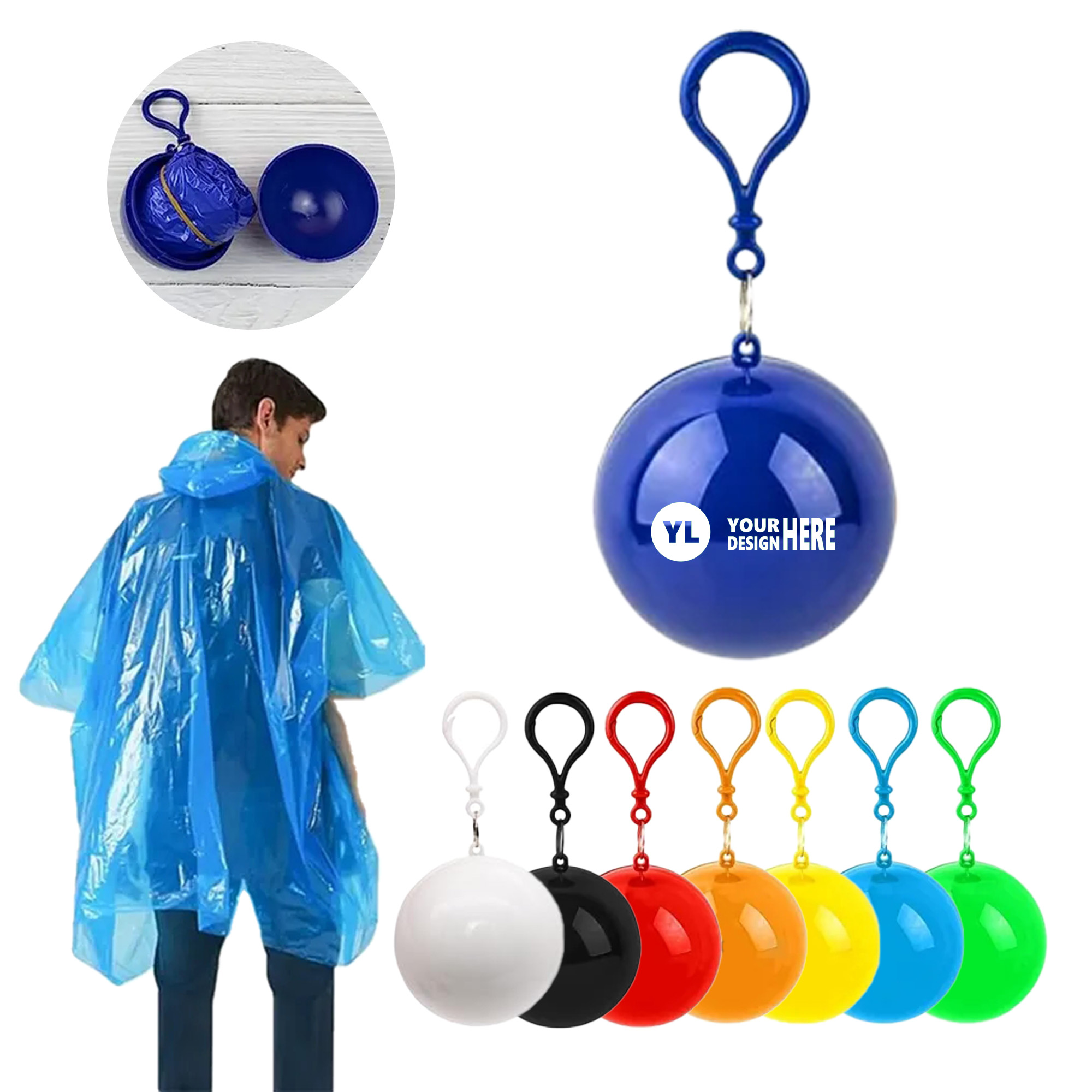 Disposable Portable Raincoat Ball 2