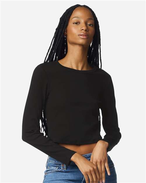 Women's Baby Rib Long Sleeve Fitted Tee - BR2107 66