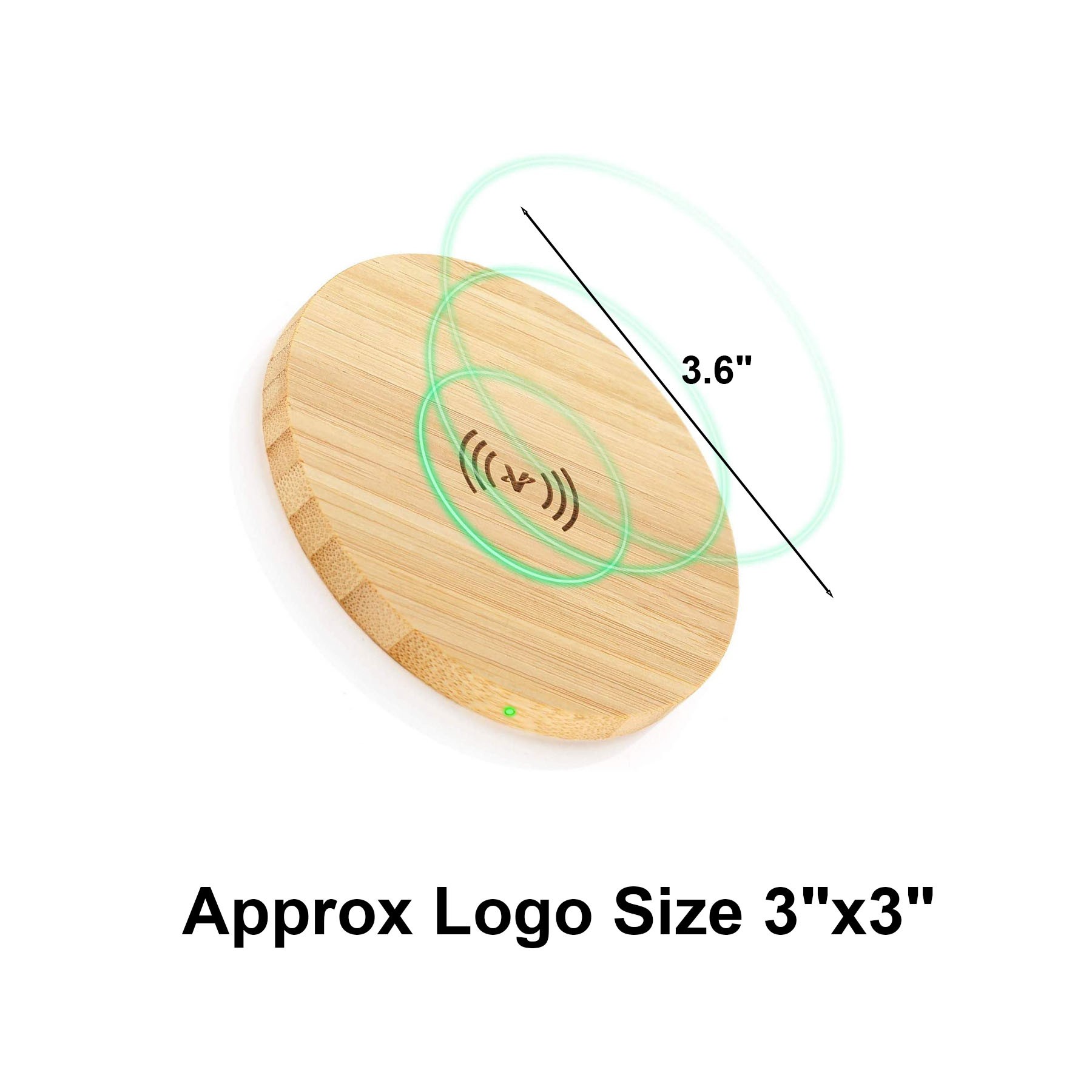 10W Bamboo Wireless Phone Charger Pad 2