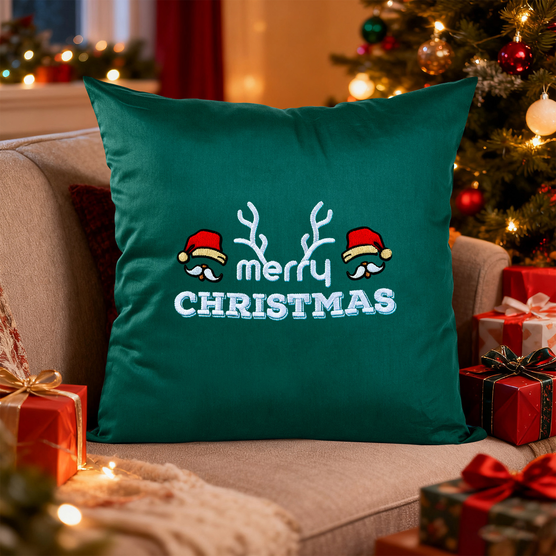 18X18 Inch Cotton Throw Pillow 4