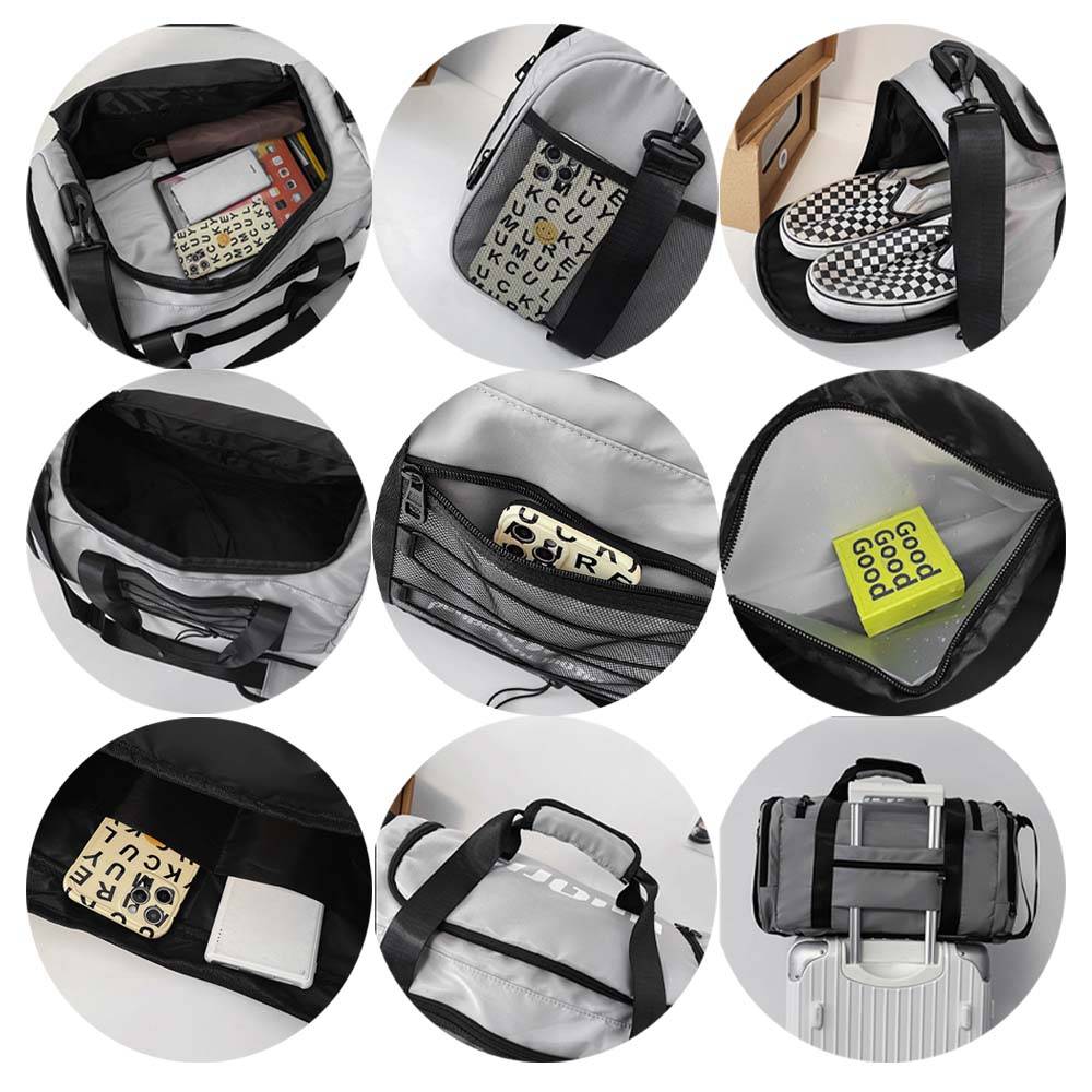 Nylon large capacity portable sports and fitness bag 2