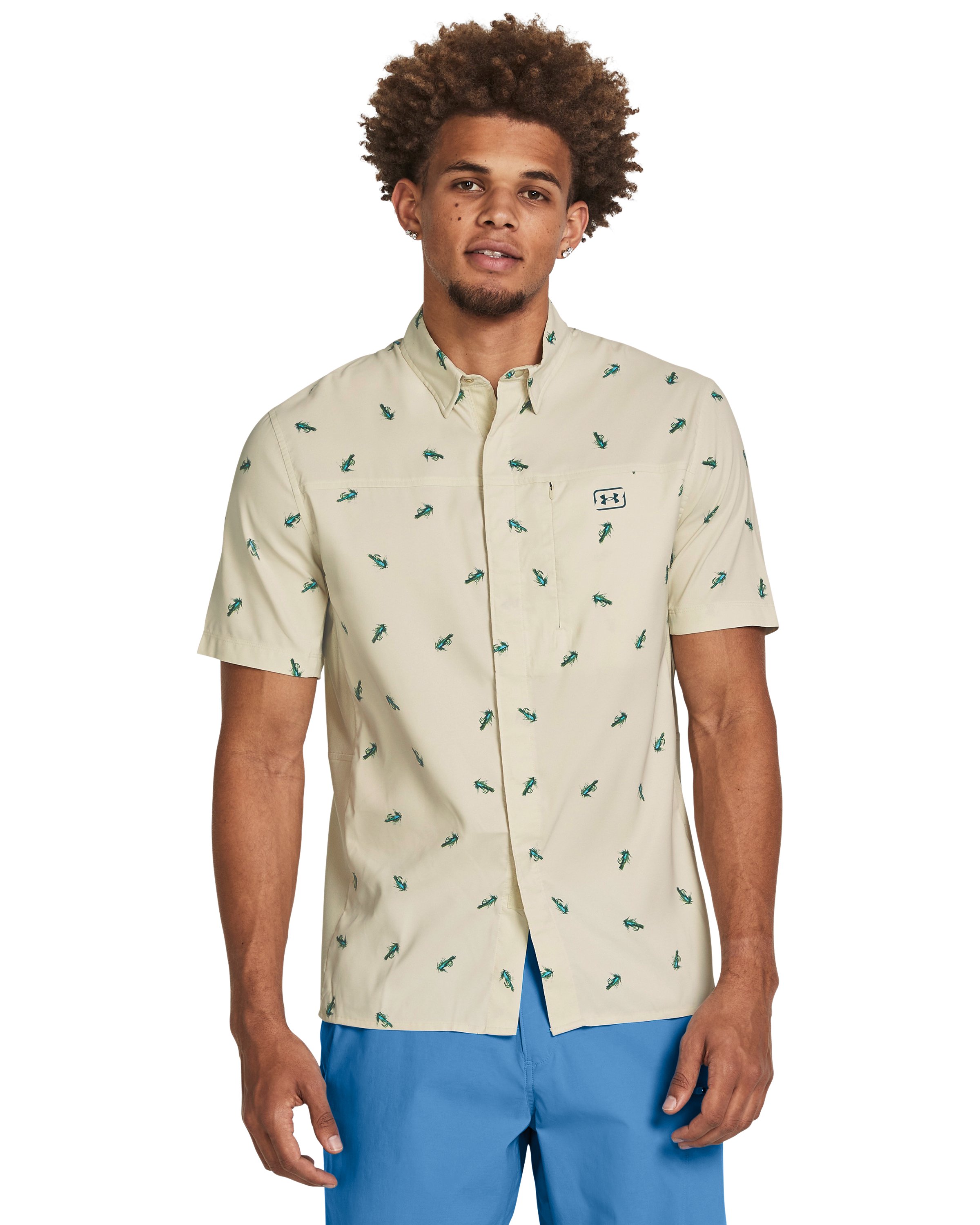 UA Fish Pro Hybrid Printed Men's Short Sleeve 4