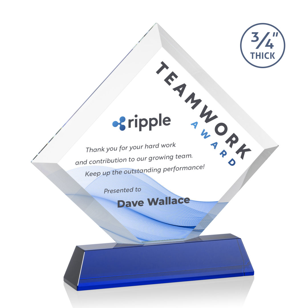 Belaire VividPrint™ Award on Newhaven Base - Blue 8