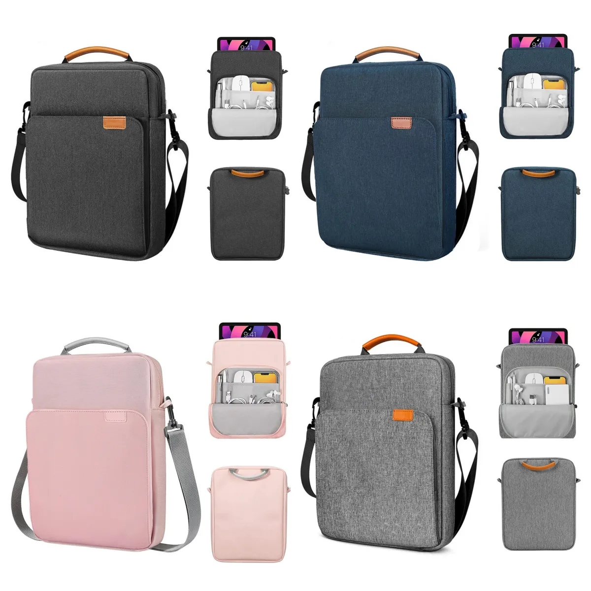 13.3-14 Inch Laptop Sleeve Bag with Shoulder Strap Handle 4