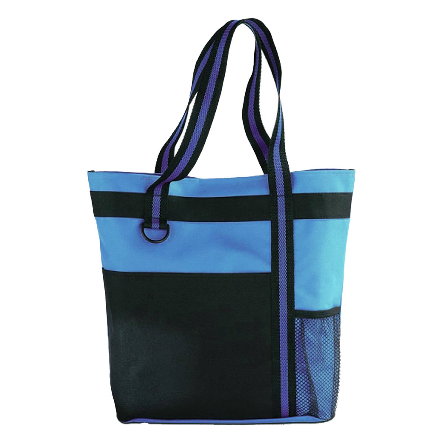 Shoulder Tote w/ Multiple Pockets and Zipper Closure, custom tote bag with logo imprint 4