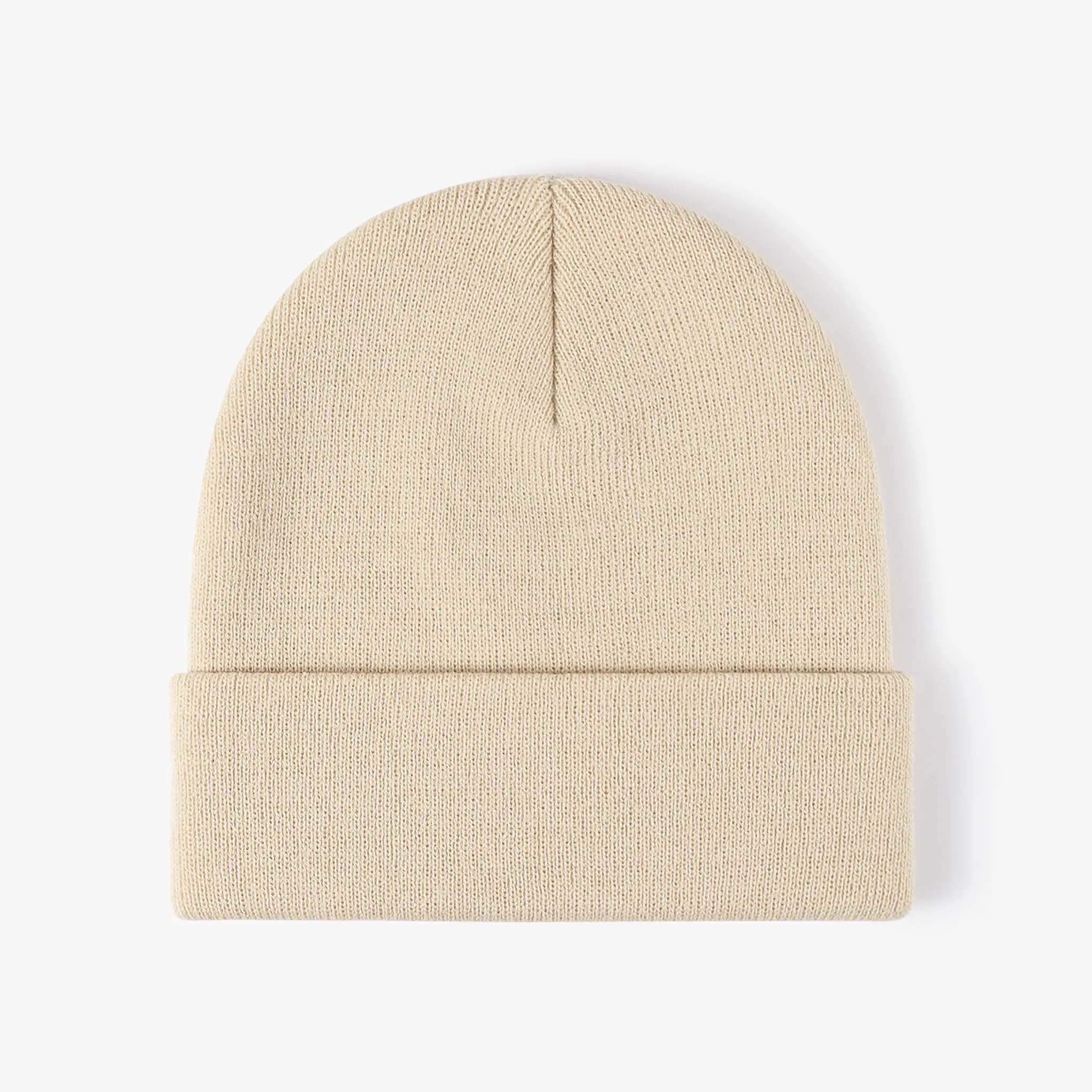 Unisex Acrylic Knit Cuffed Beanie Caps 21