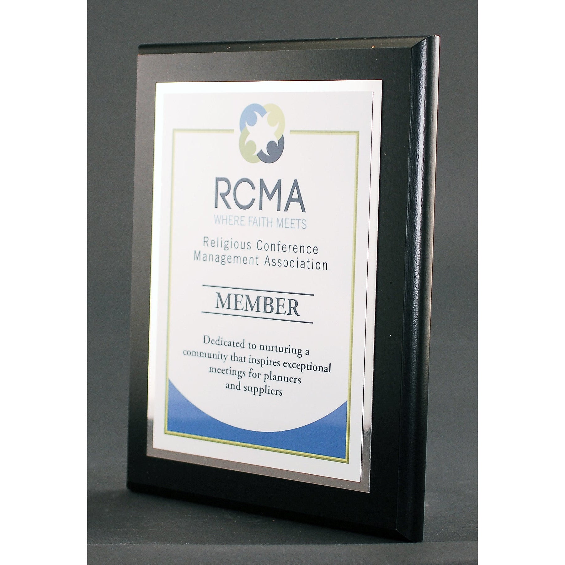 Executive Ebony Finish Plaque With Plate 2