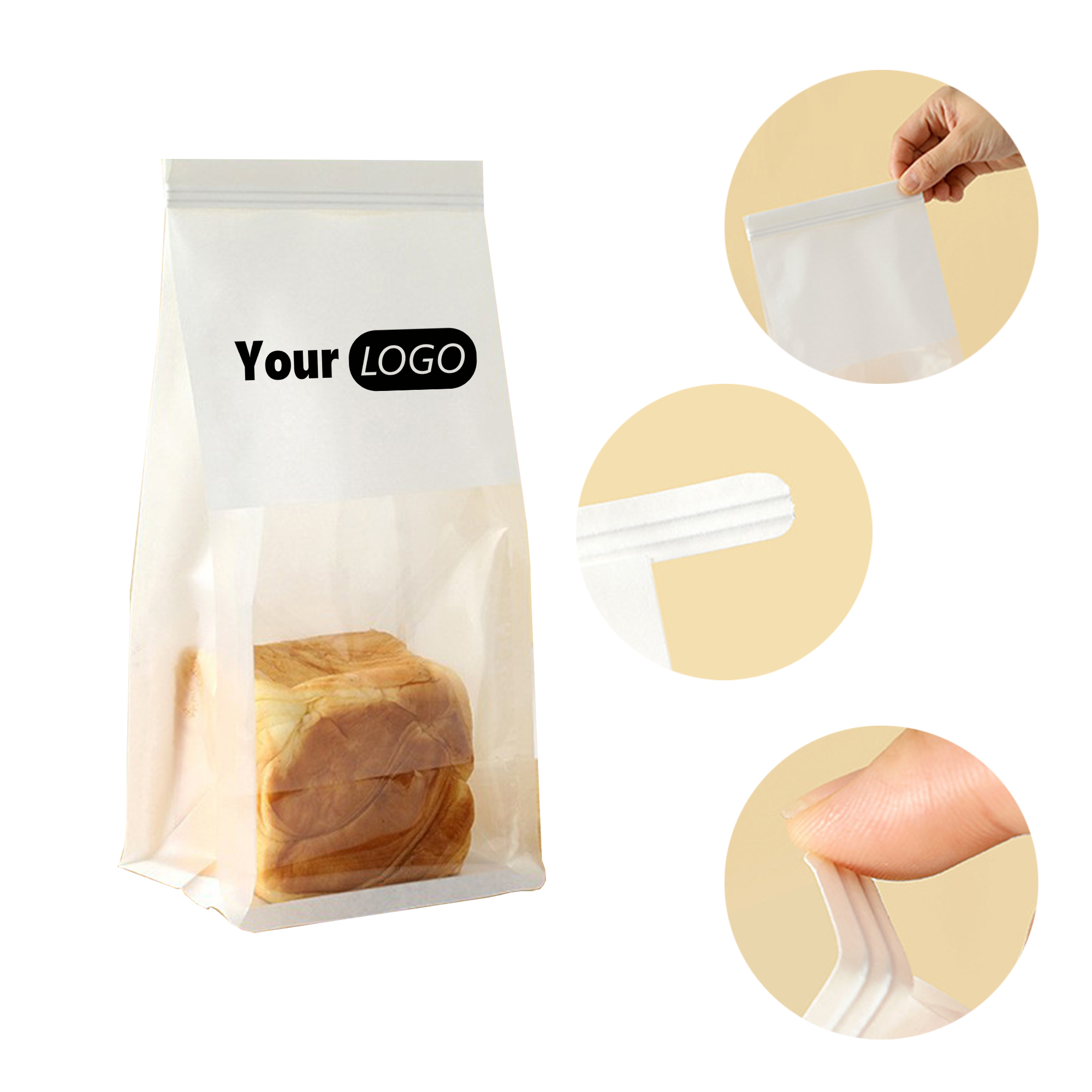 White Kraft-Paper Bread Bag 3
