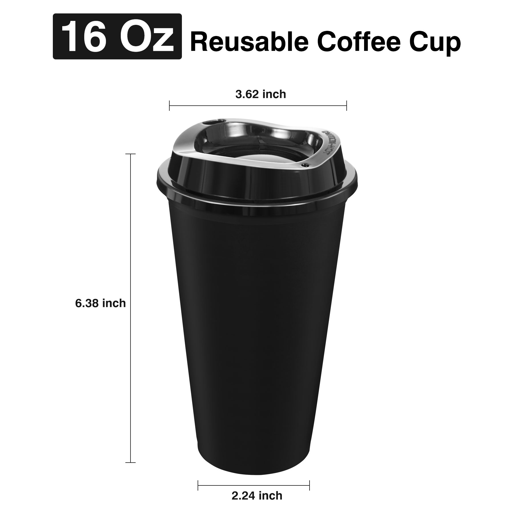 16 Oz. Reusable Coffee Cup 13