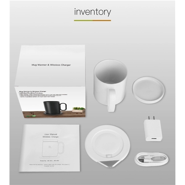 2 in 1 Smart Coffee Mug Warmer with Wireless Charger 6