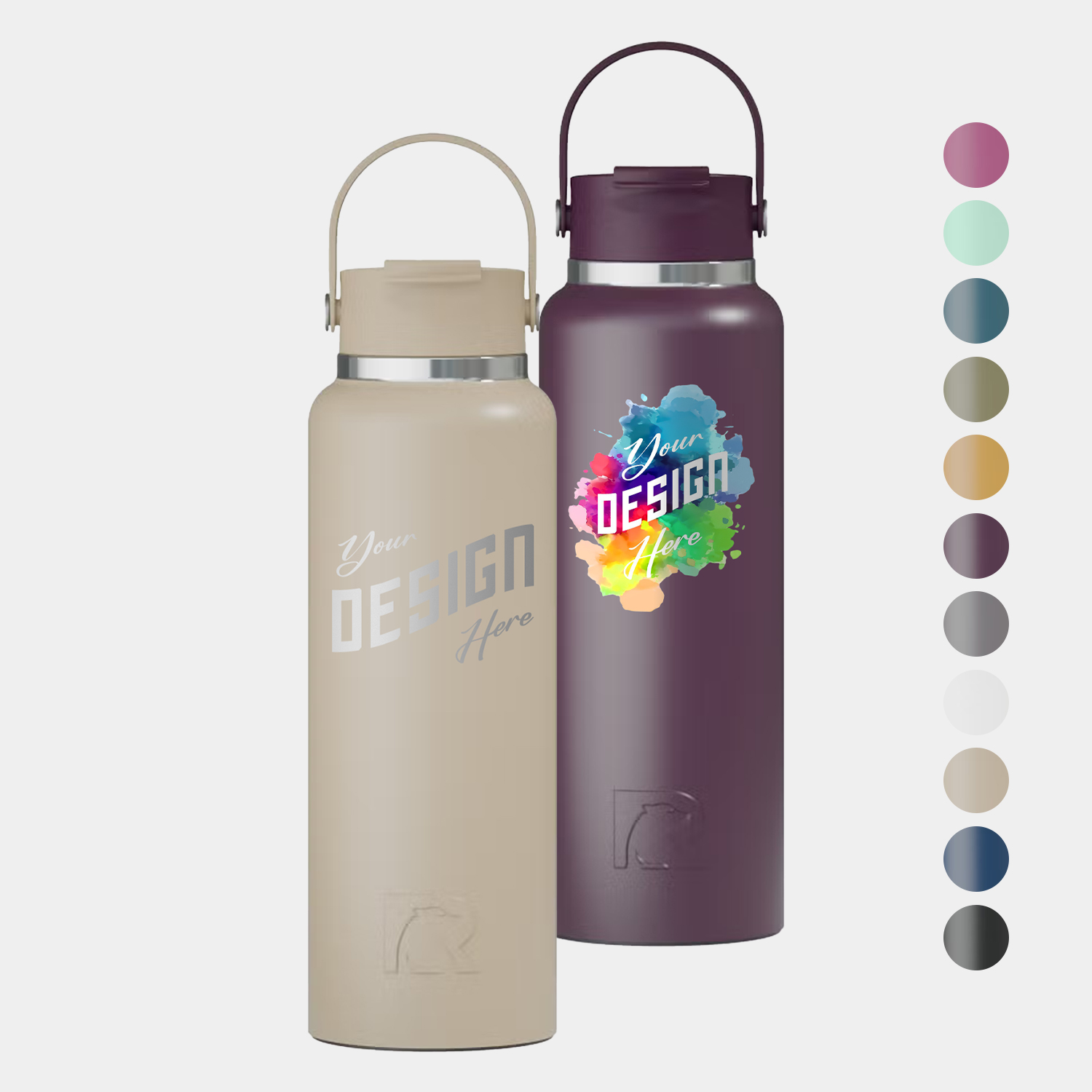 40 oz RTIC® Stainless Steel Ceramic Lined Outback Water Bottle, custom water bottle with logo imprint 4