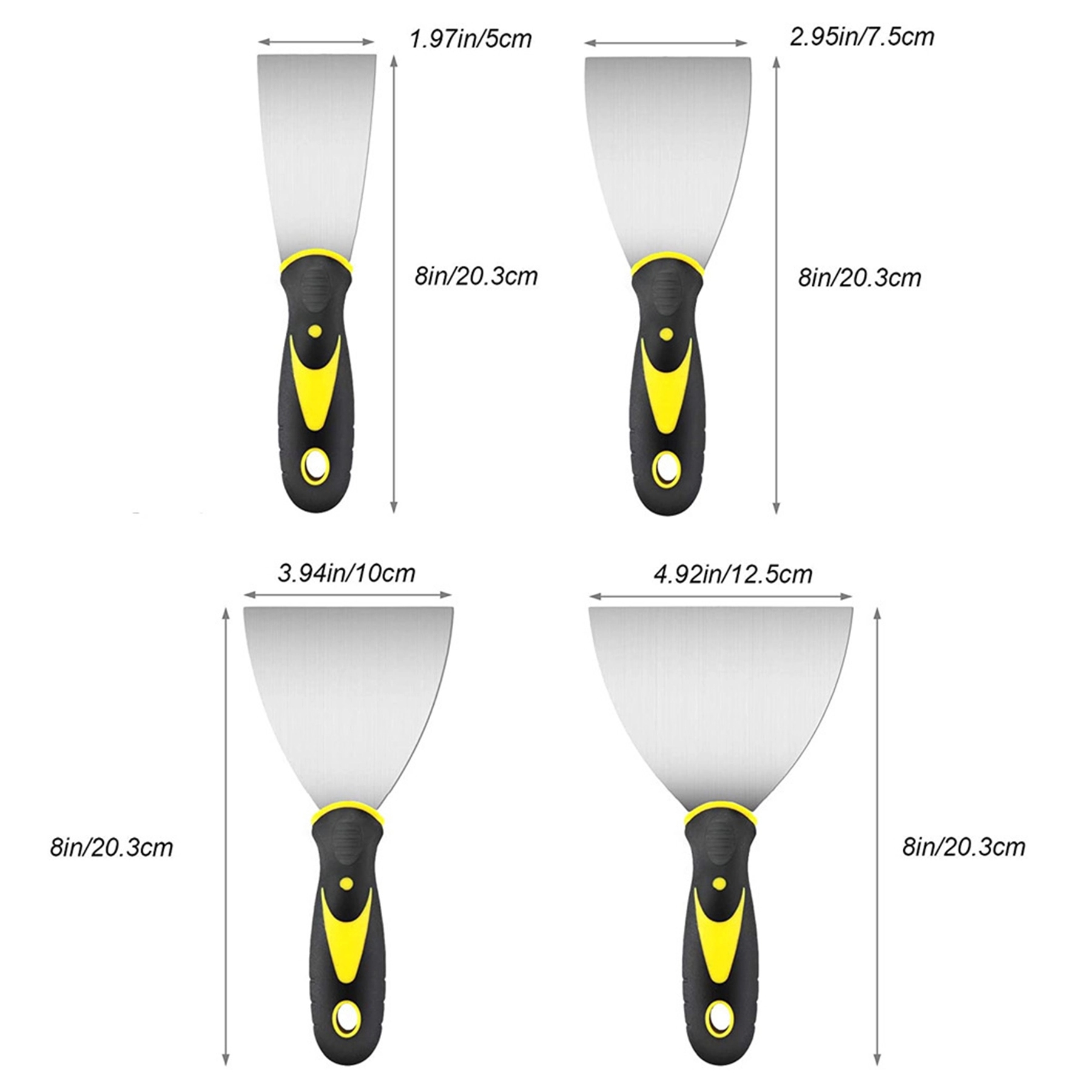 4Pcs Putty Knife Set 3