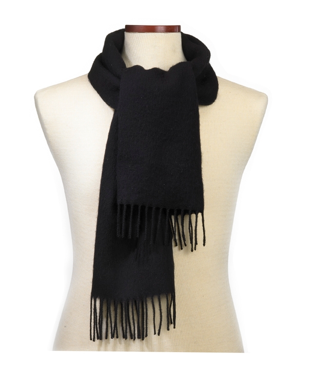 CLOSEOUT - Black Acrylic Scarf 1