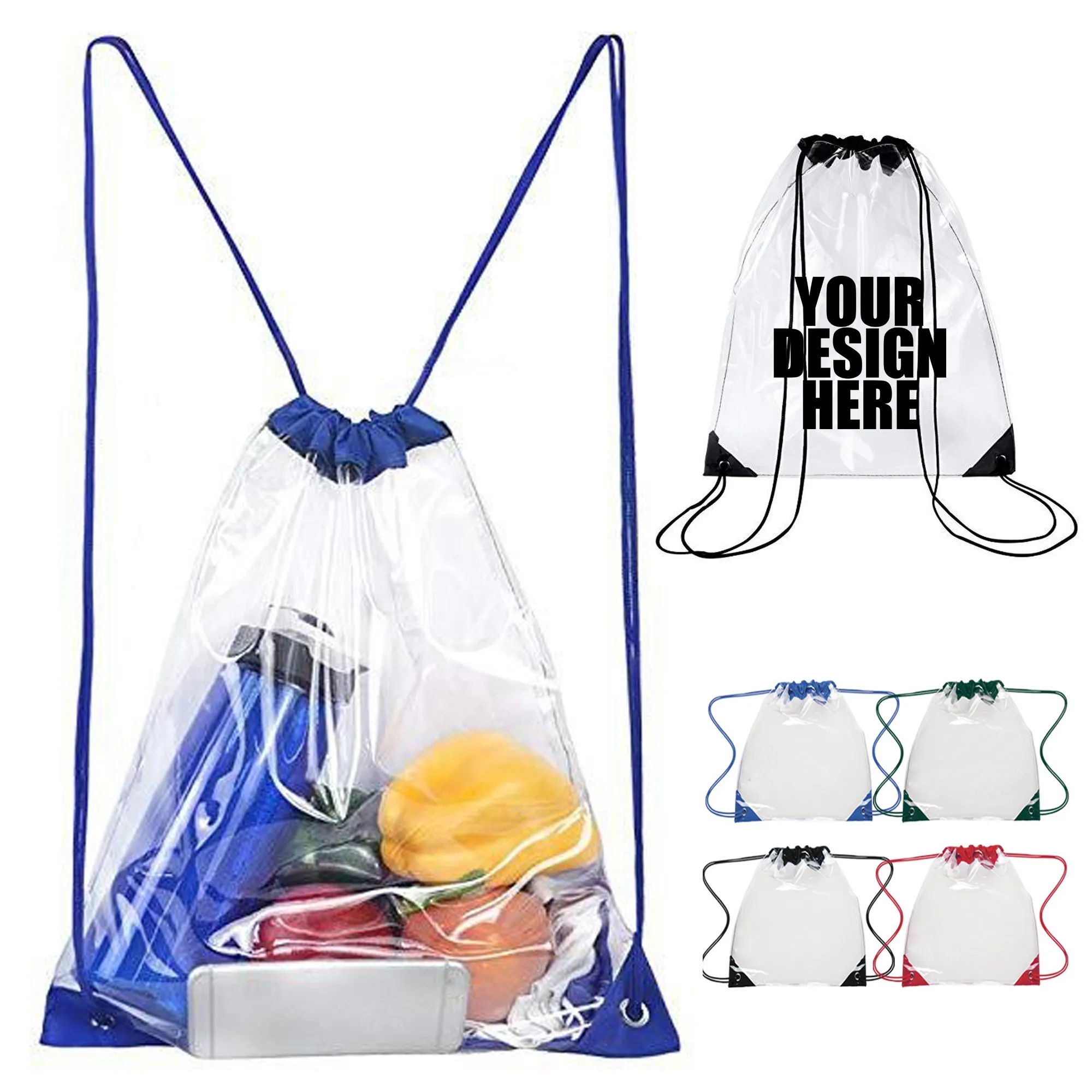 Transparent Drawstring Backpack 2
