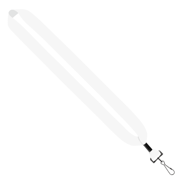 1" Dye Sublimated Lanyard with Metal Crimp & Metal Swivel Snap Hook 3