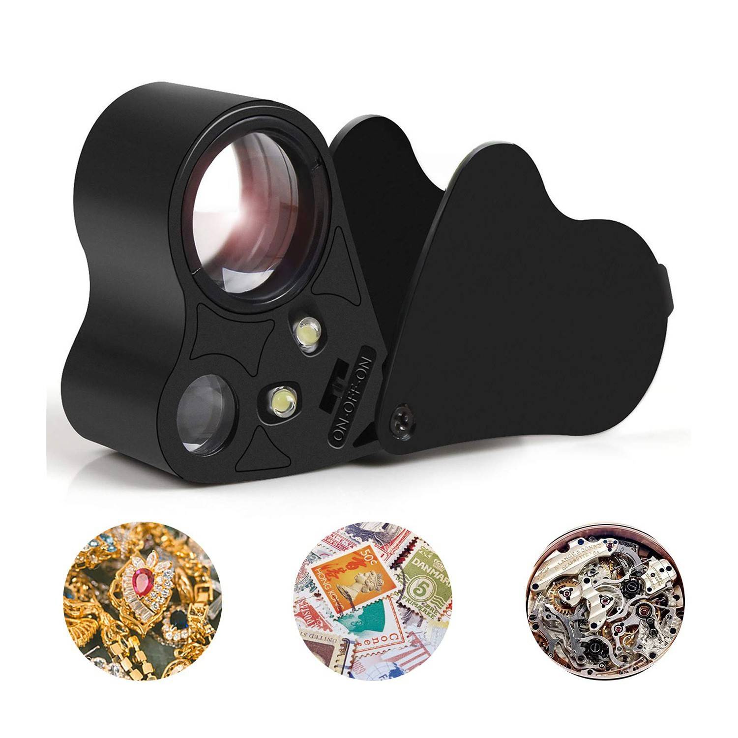 Foldable Jewelry Magnifier with LED Light 1