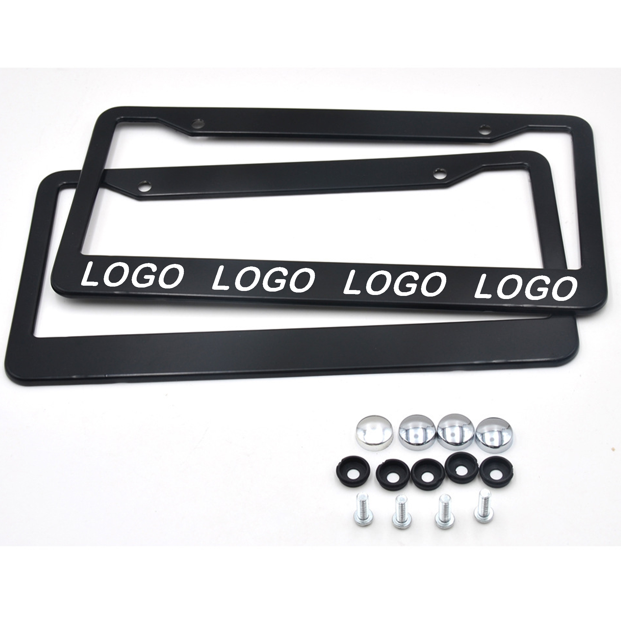 Customizable Matte Black Plate Frame 2