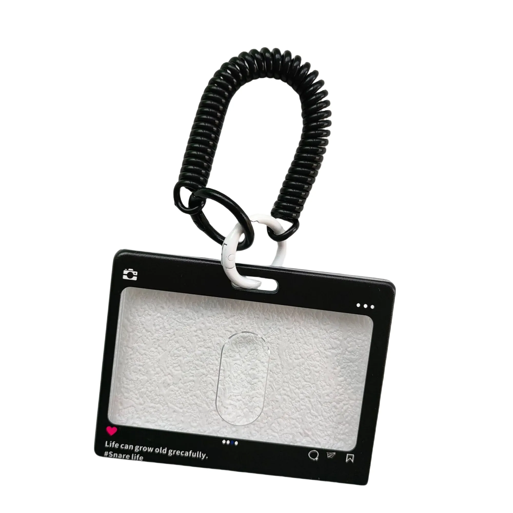 Acrylic Card Holder Keychain 3