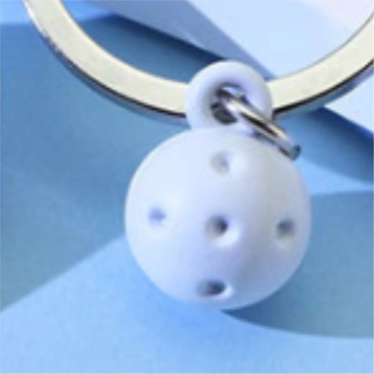 Pickleball Paddle Keychain With Ball Charm 3
