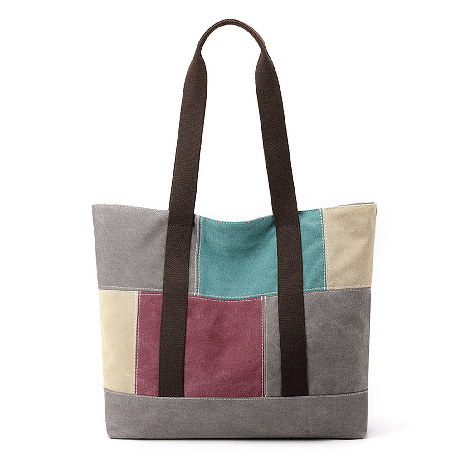 Canvas Daily Totes Shoulder Bag, custom tote bag with logo imprint 7