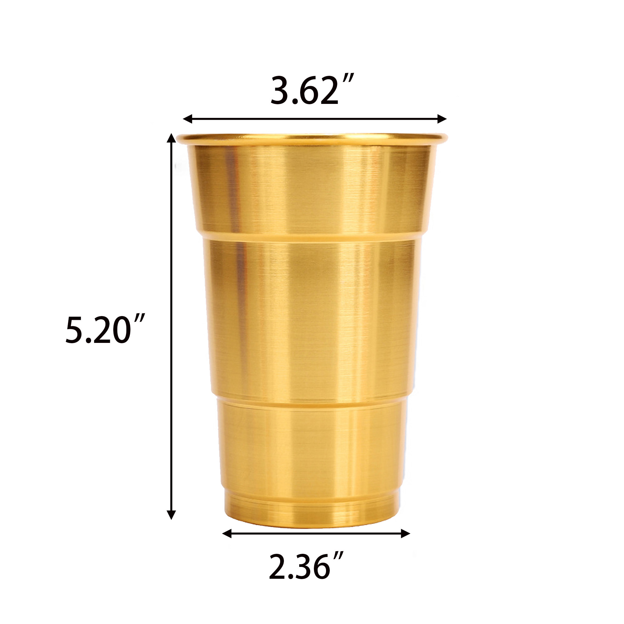 16oz Eusable Metallic Drinking Cup 5