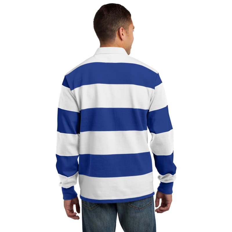 Sport-Tek Classic Long Sleeve Rugby Polo. 15