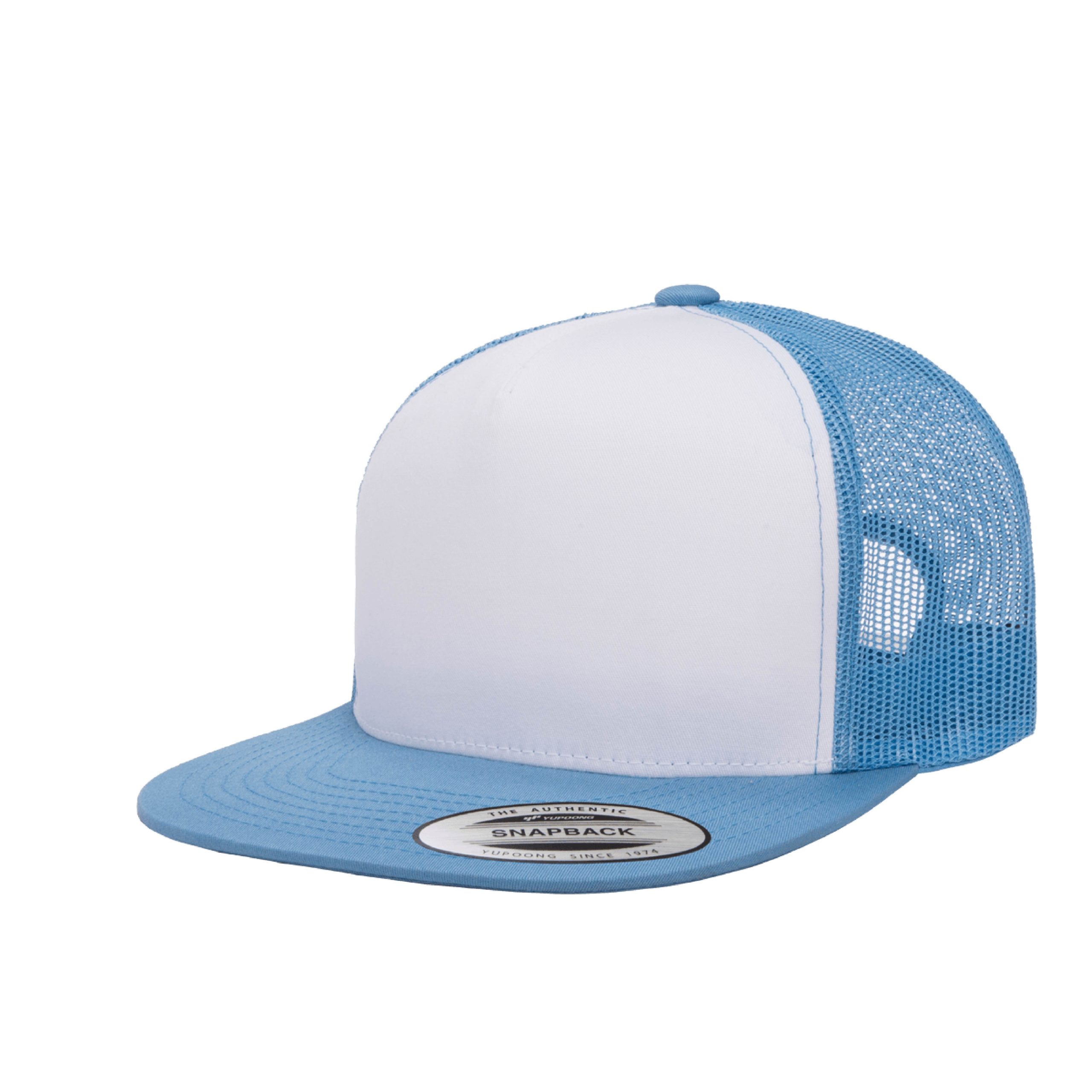 Yupoong 6006 YP Classics Five-Panel Classic Trucker Hat with Leatherette Patches or Embroidery 33