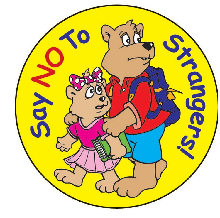 STICKERS - Say NO to Strangers! Sticker Roll 2