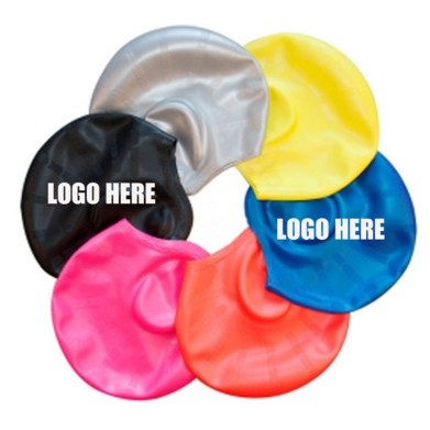 Adults Silicone Swim Caps With Ear Protector 2