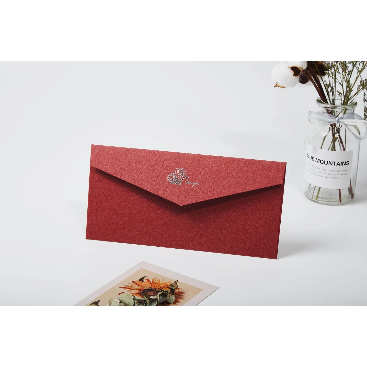 Stamped Texture Paper Can Print Logo Envelopes 6